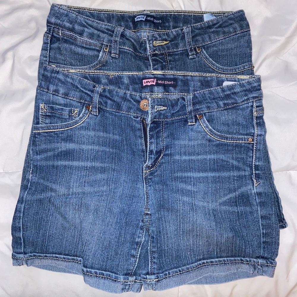 Levi’s Low Rise Denim Shorts Duo